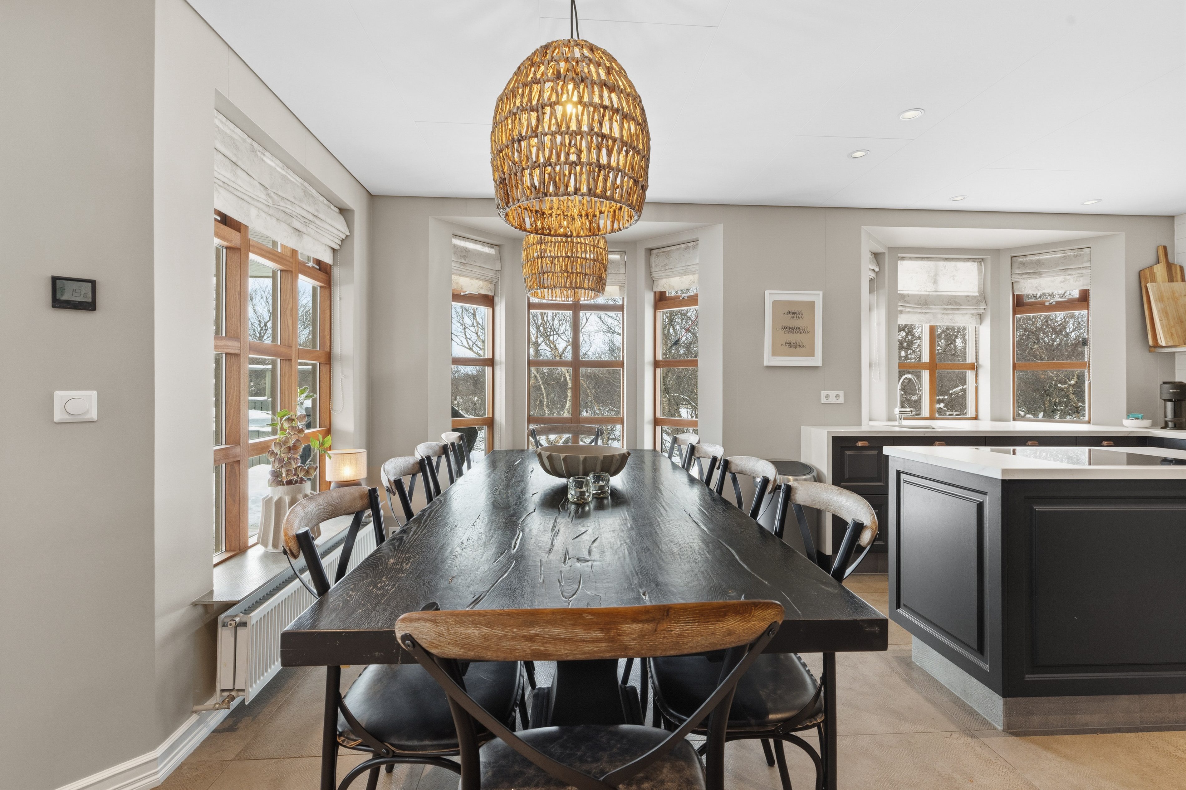 Húsafell villa — dining room
